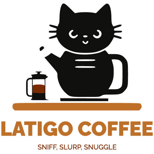 the logo of latigo coffee blog